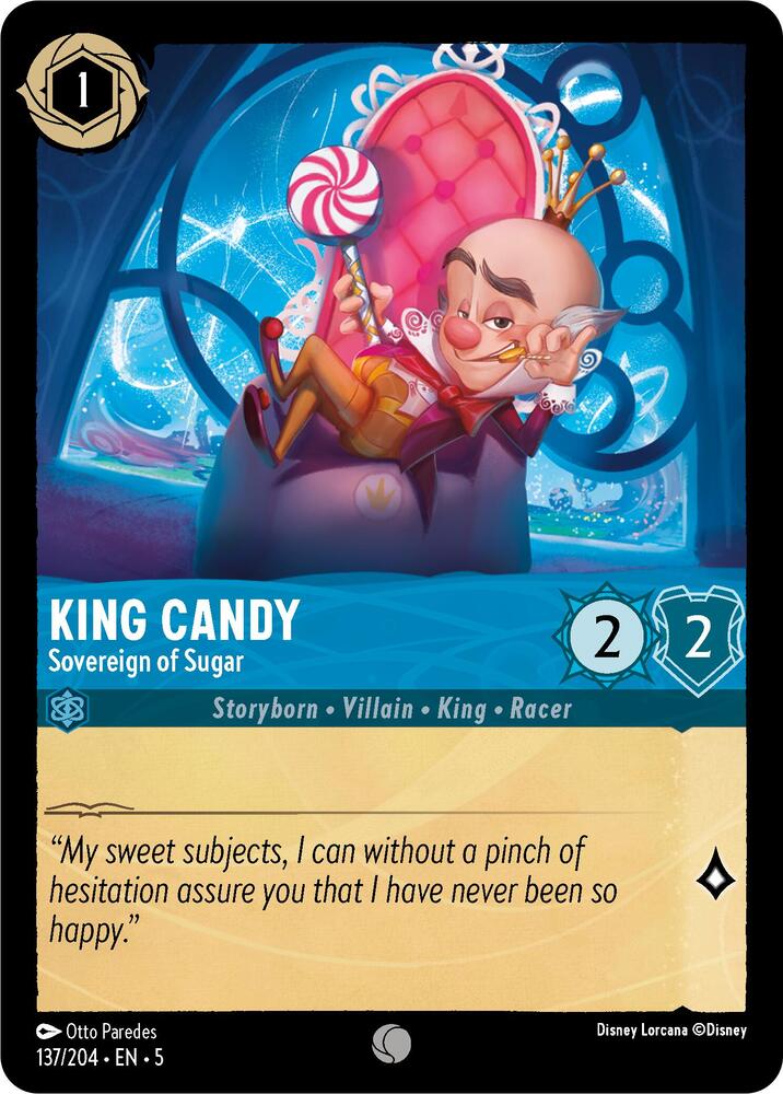 King Candy, Sovereign of Sugar 137/204 (Shimmering Skies) - Cold Foil