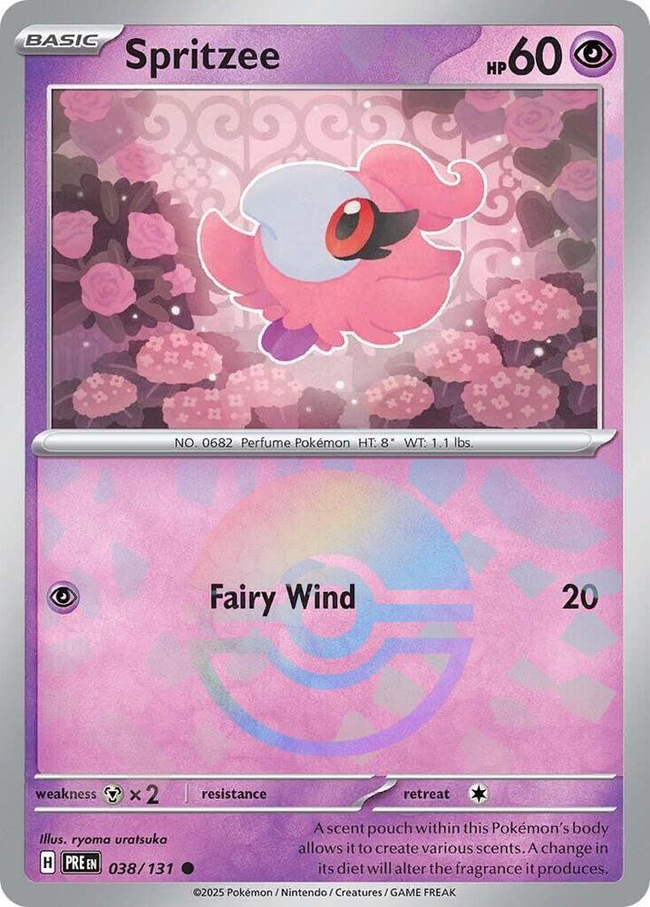 Spritzee 038/131 (SV: Prismatic Evolutions) - Poke Ball Holofoil