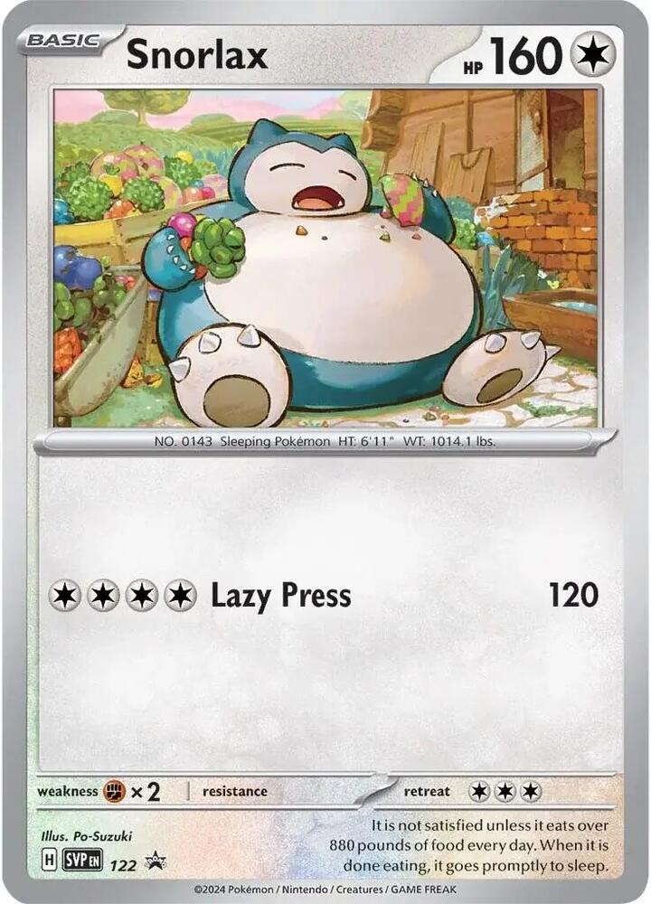 Snorlax 122 (SV: Scarlet & Violet Promo Cards) - Holofoil