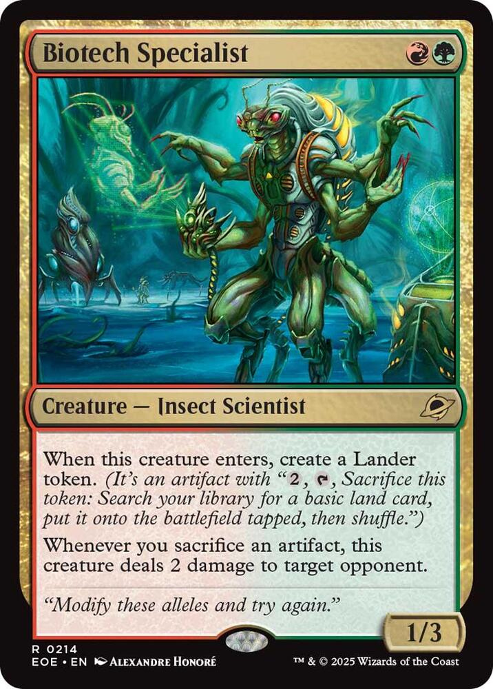 Biotech Specialist 214 (Edge of Eternities) - Foil