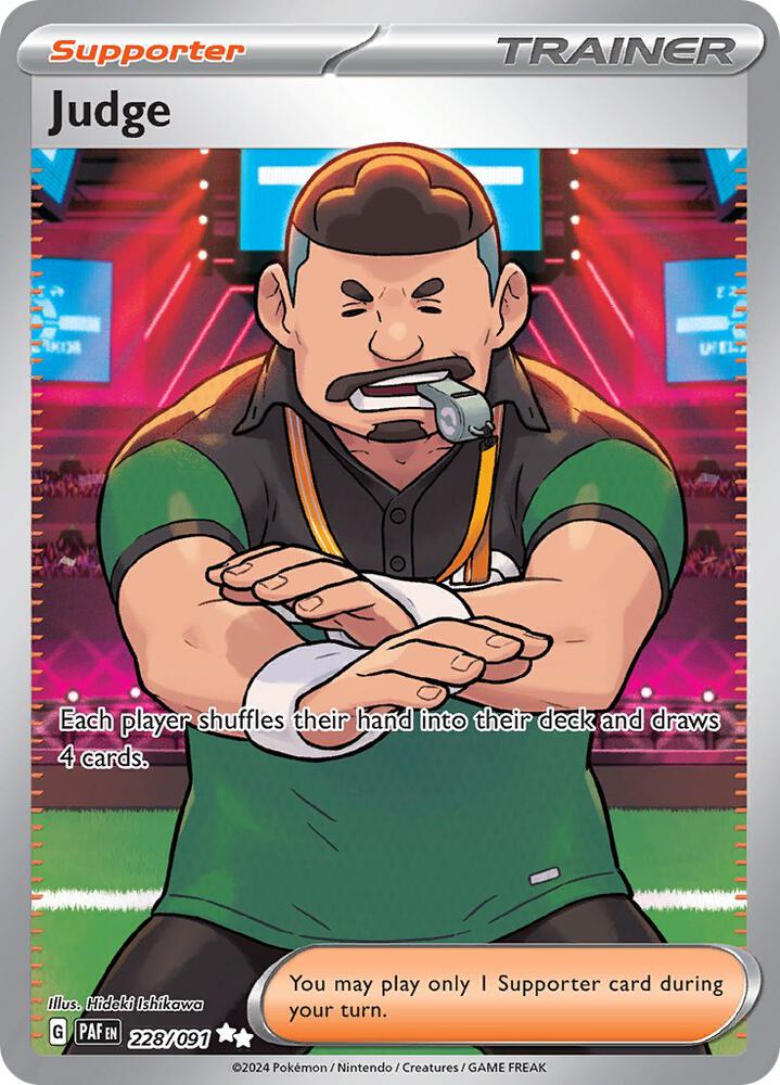 Judge 228/091 (SV: Paldean Fates) - Holofoil