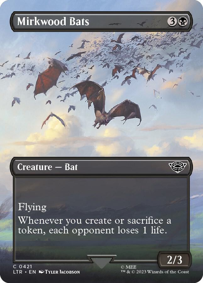 Mirkwood Bats 421 (Universes Beyond: The Lord of the Rings: Tales of Middle-earth) - Borderless Foil