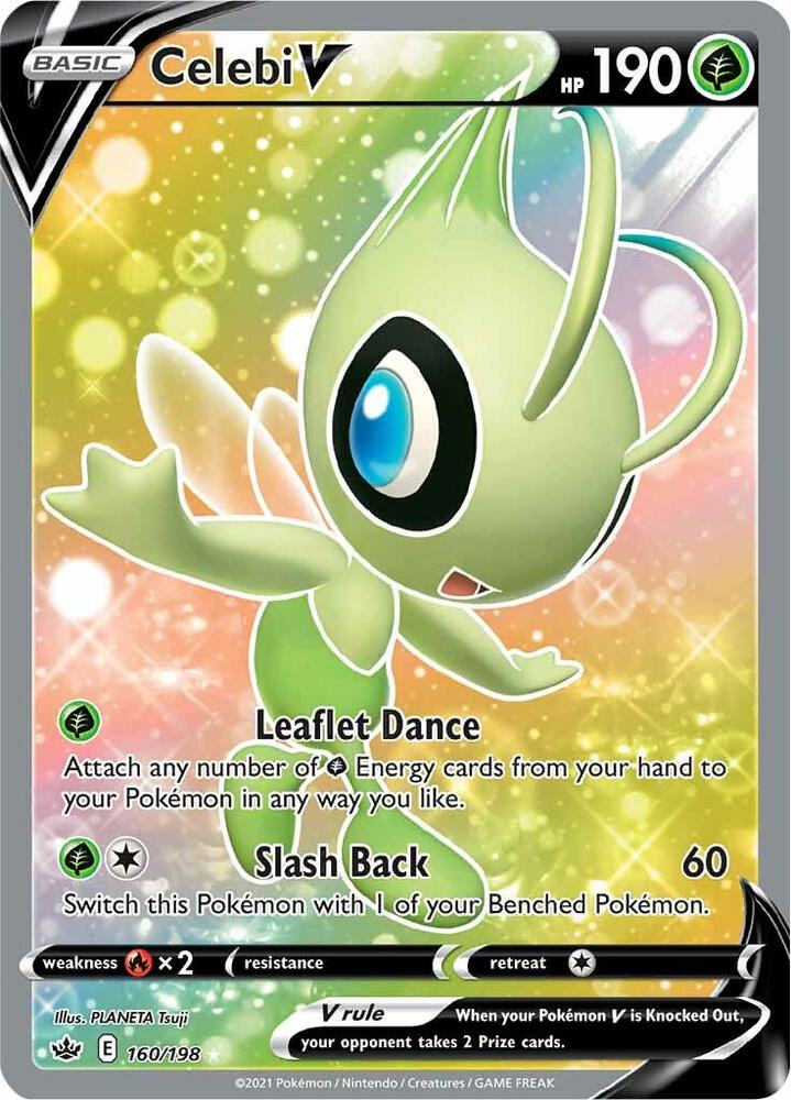 Celebi V 160/198 (SWSH06: Chilling Reign) - Holofoil