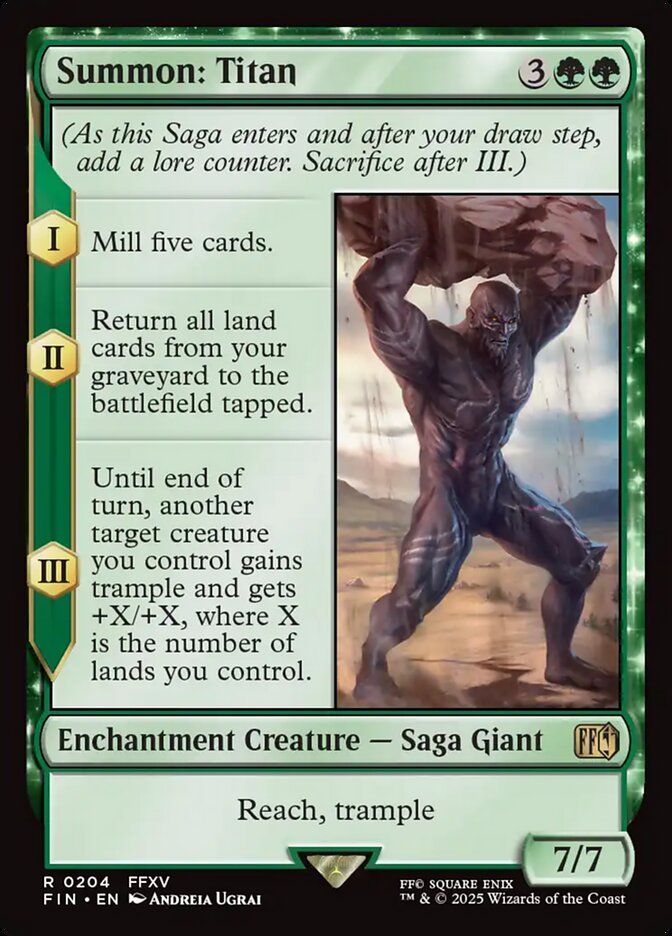 Summon: Titan 204 (FINAL FANTASY) - Foil