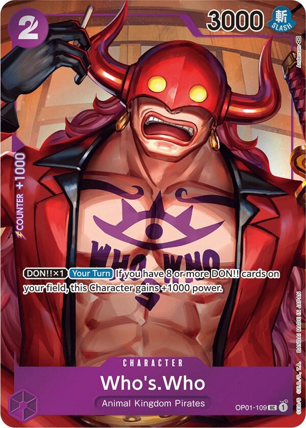 Who's.Who (Box Topper) OP01-109 (Romance Dawn) - Foil