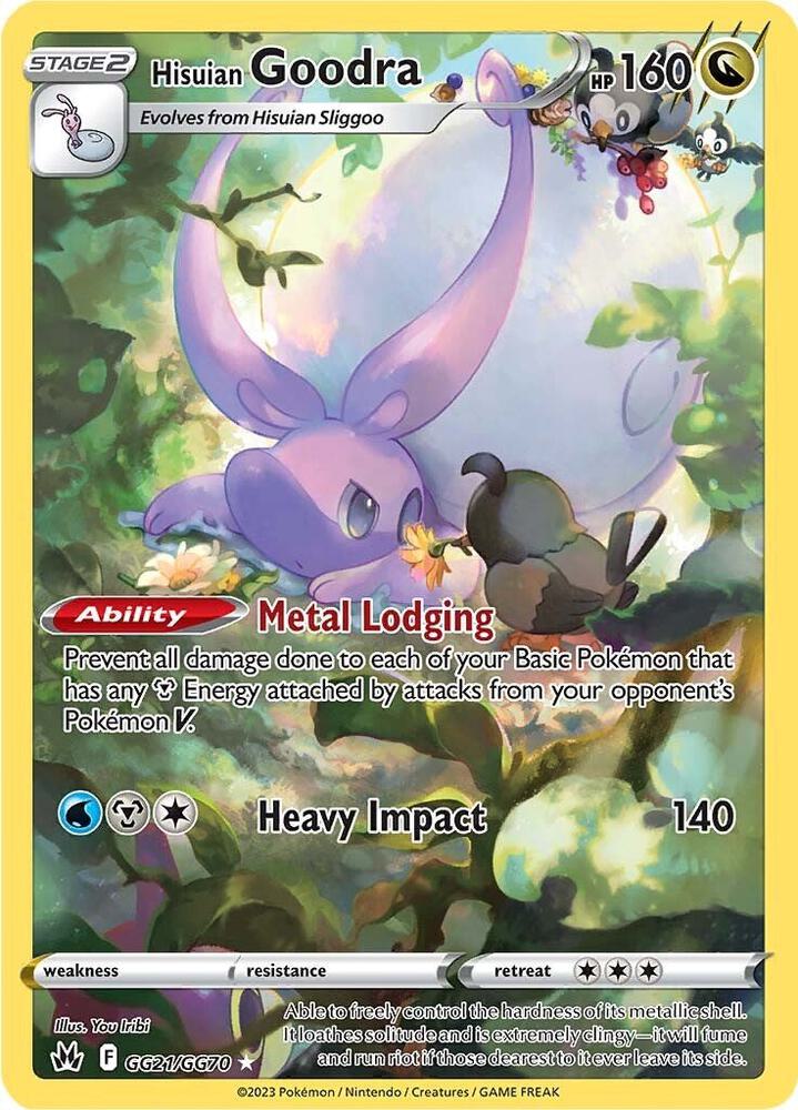 Hisuian Goodra GG21/GG70 (Crown Zenith: Galarian Gallery) - Holofoil