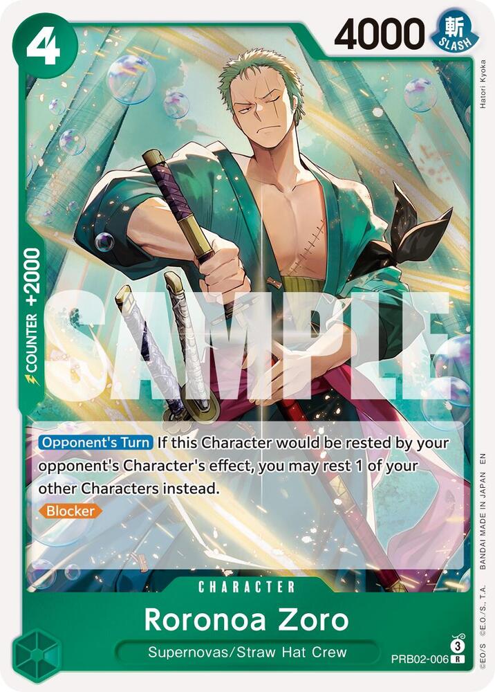 Roronoa Zoro PRB02-006 (Premium Booster -The Best- Vol. 2) - Foil