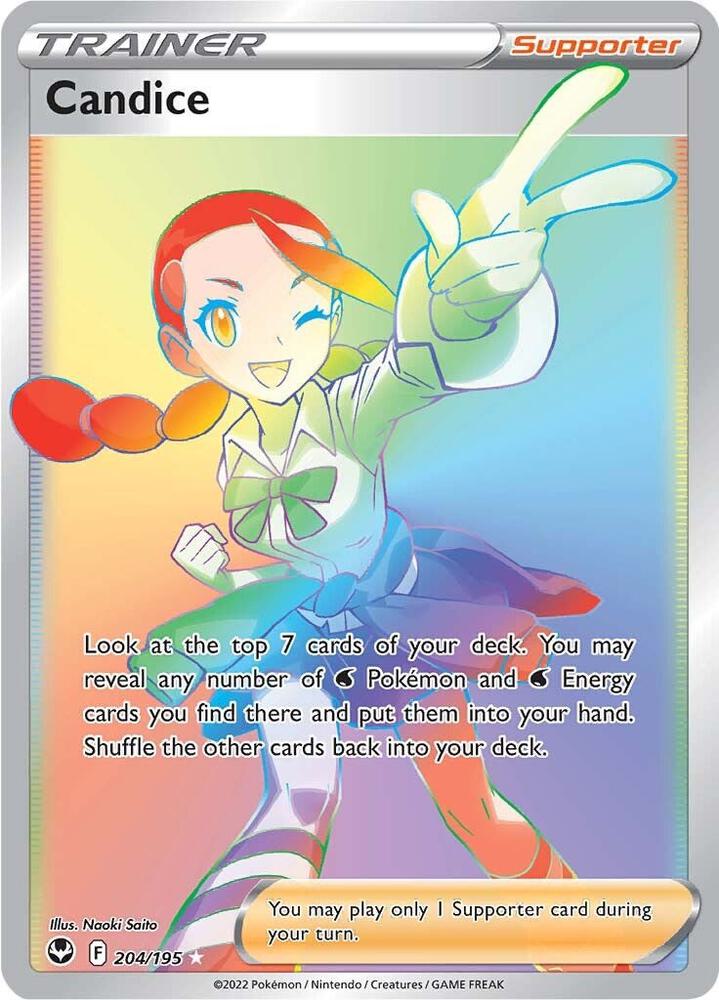 Candice Secret 204/195 (SWSH12: Silver Tempest) - Holofoil