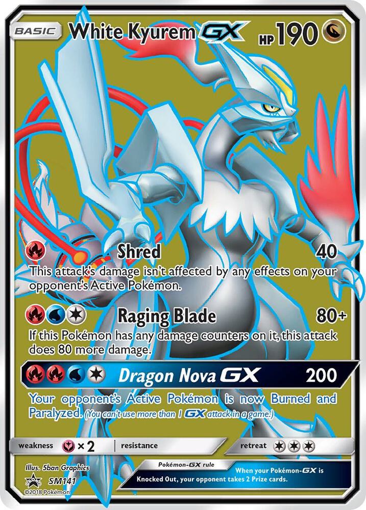 White Kyurem GX SM141 (SM Promos) - Holofoil