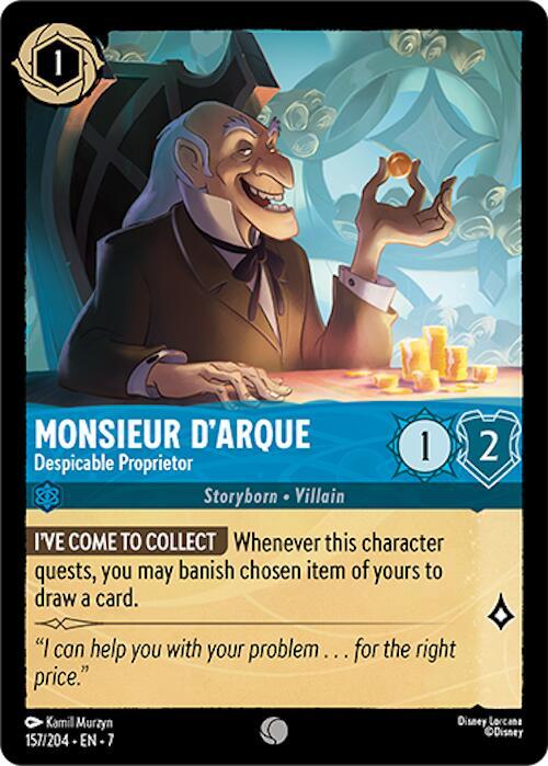 Monsieur D'Arque, Despicable Proprietor 157/204 (Archazia's Island)