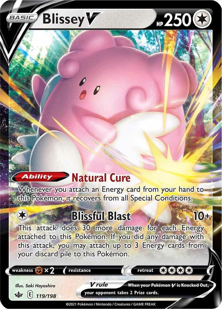 Blissey V 119/198 (SWSH06: Chilling Reign) - Holofoil