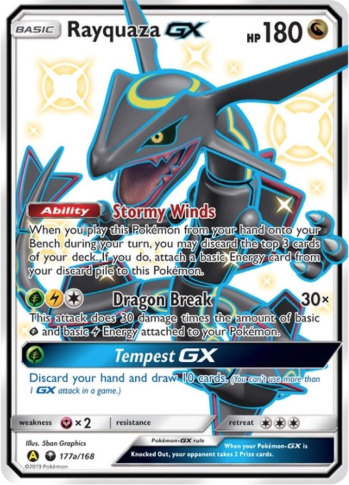 Rayquaza GX 177a/168 (Alternate Art Promos) - Holofoil