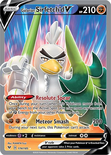 Galarian Sirfetch'd V 174/185 (SWSH04: Vivid Voltage) - Holofoil