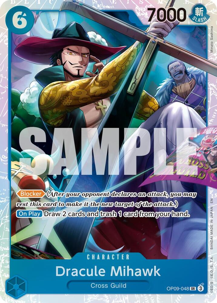 Dracule Mihawk (Reprint) OP09-048 (Premium Booster -The Best- Vol. 2) - Foil