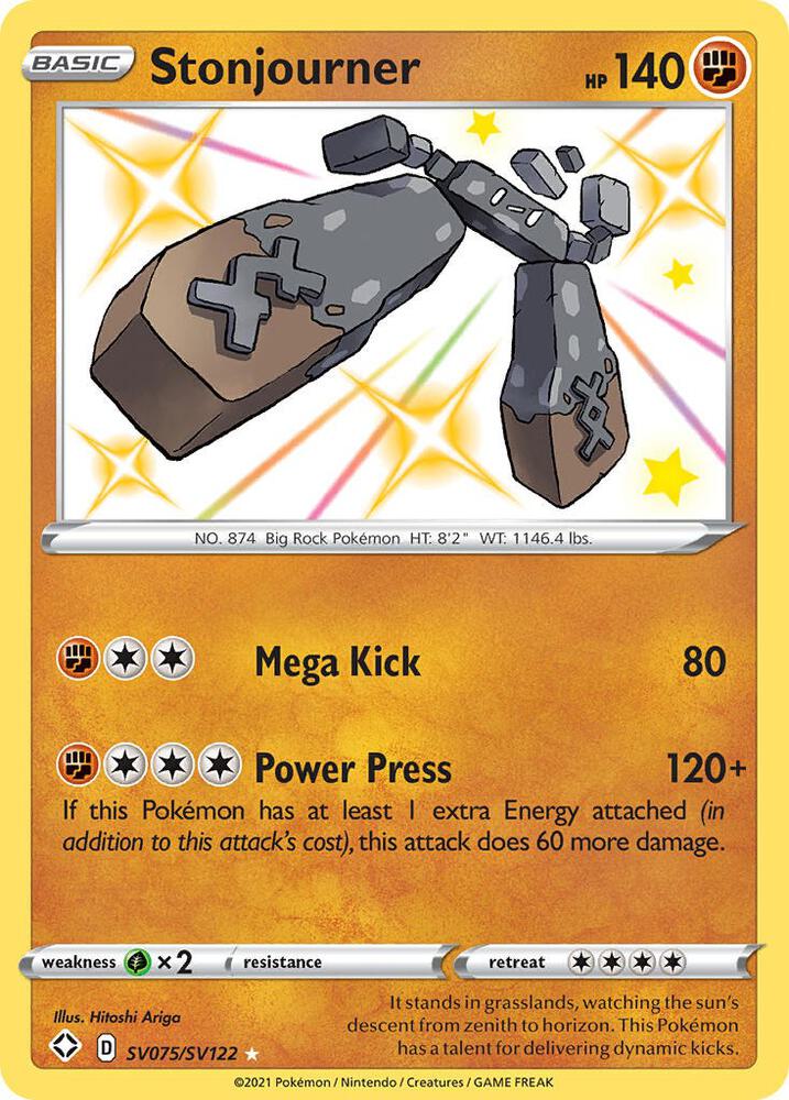 Stonjourner SV075/SV122 (Shining Fates: Shiny Vault) - Holofoil