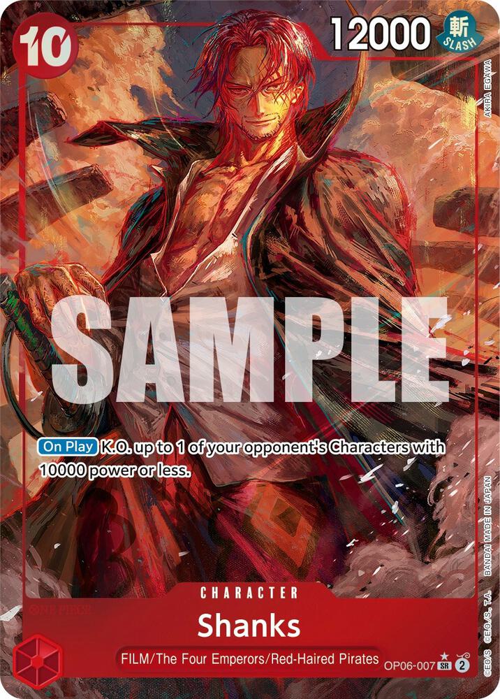 Shanks OP06-007 (Wings of the Captain) - Alternate Art Foil