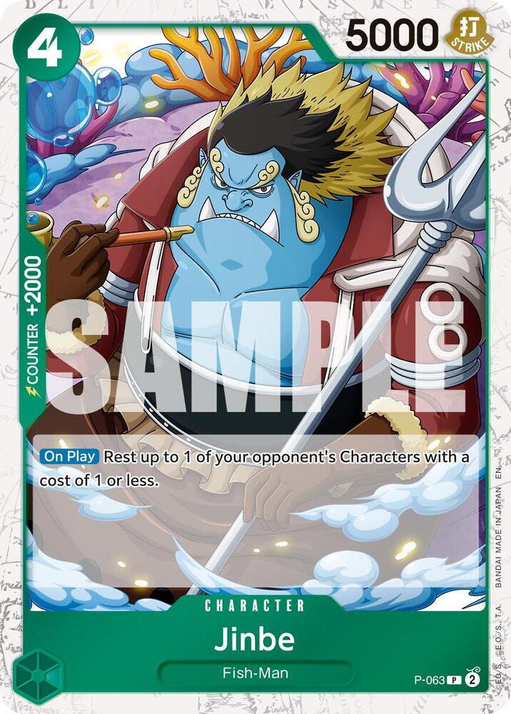Jinbe P-063 (Premium Booster -The Best- Vol. 2) - Pirate Foil