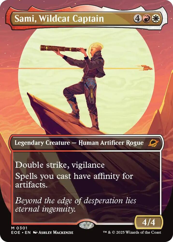 Sami, Wildcat Captain 301 (Edge of Eternities) - Borderless Foil