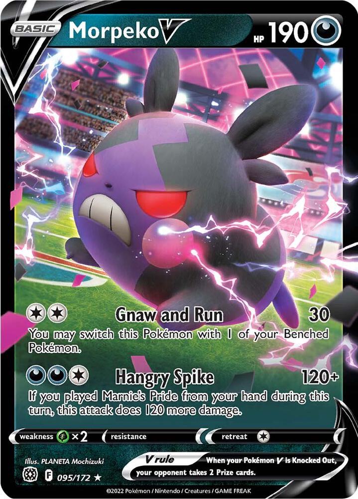 Morpeko V 095/172 (SWSH09: Brilliant Stars) - Holofoil