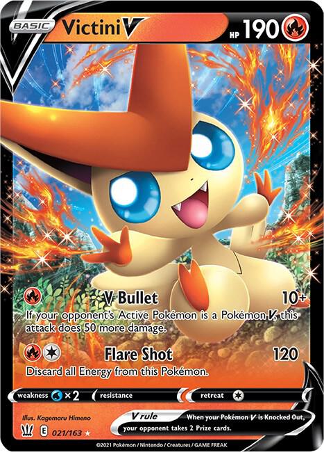 Victini V 021/163 (SWSH05: Battle Styles) - Holofoil