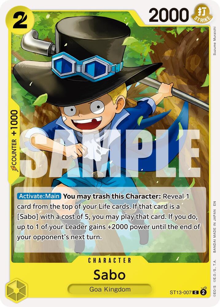 Sabo (Reprint) ST13-007 (Premium Booster -The Best- Vol. 2)
