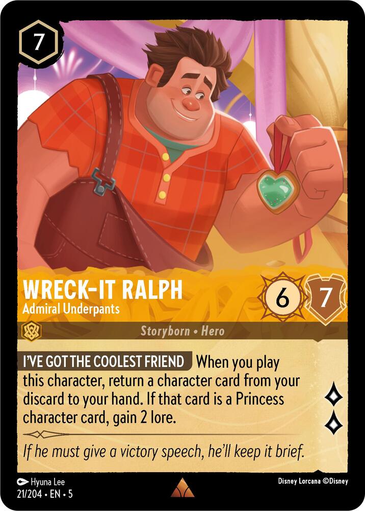 Wreck-It Ralph, Admiral Underpants 21/204 (Shimmering Skies)
