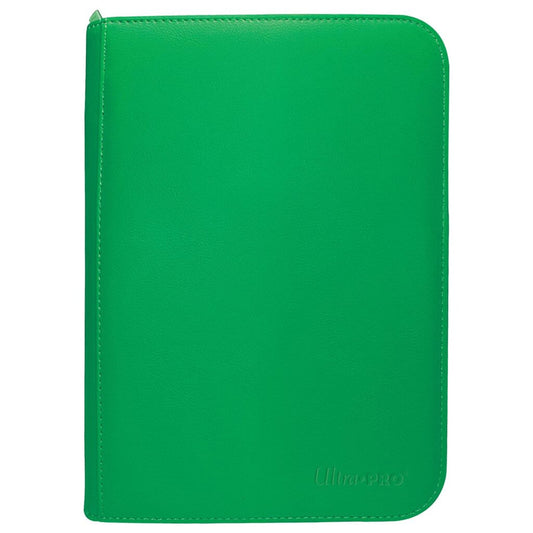 ULTRA PRO Binder - Vivid 4 Pocket Zippered Pro-Binder: Green