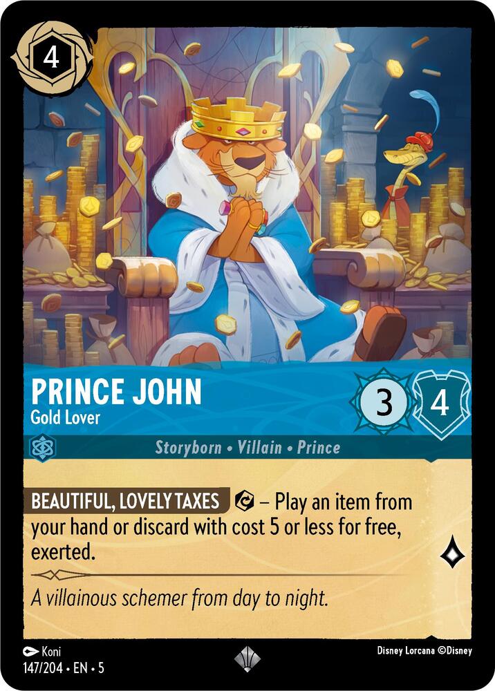 Prince John, Gold Lover 147/204 (Shimmering Skies) - Cold Foil