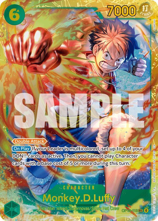 Monkey.D.Luffy OP13-118 (Carrying On His Will) - Foil