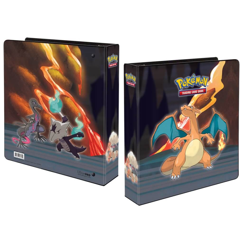 2" Ring Album - Pokemon - featuring Charizard, Salazzle, Torkoal, and Alolan Marowak