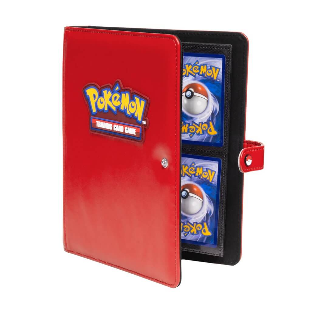 ULTRA PRO Pokémon Premium Red Snap Card Binder - 4 Pocket 160 Card Storage Album