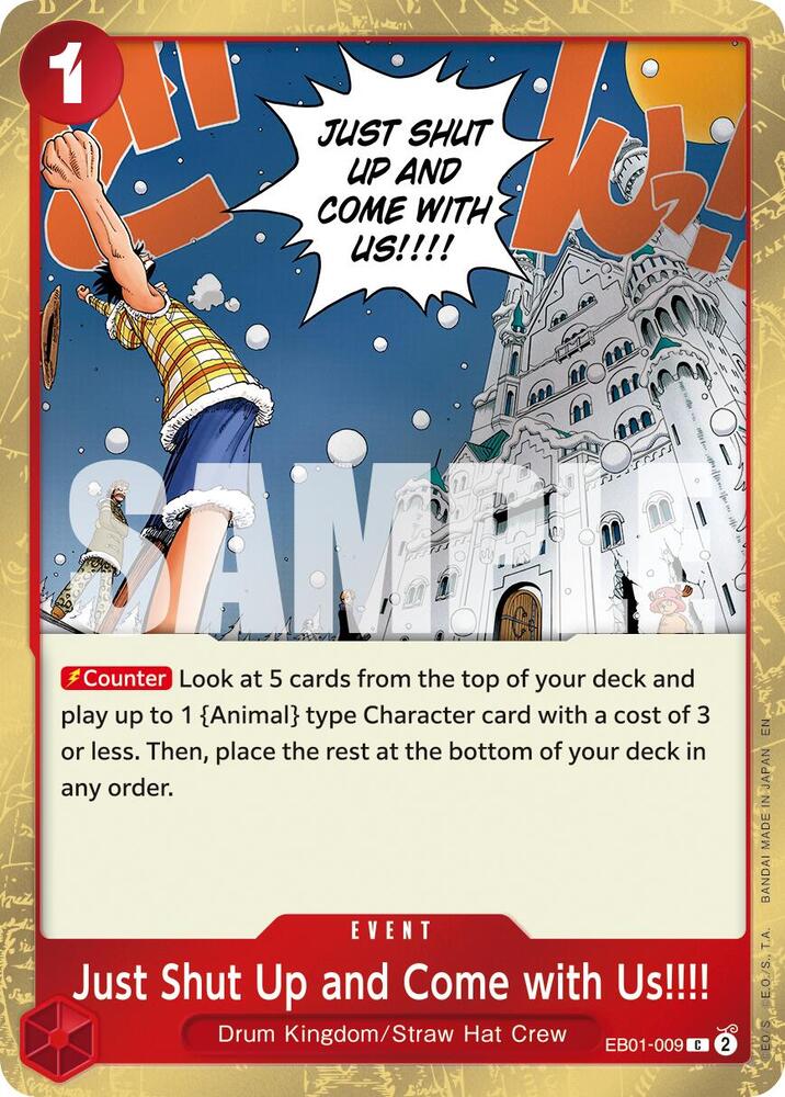 Just Shut Up and Come with Us!!! EB01-009 (Premium Booster -The Best- Vol. 2) - Pirate Foil
