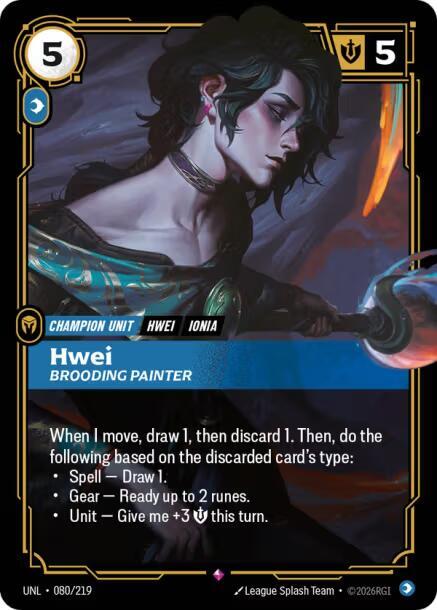 Hwei - Brooding Painter 080/219 (Unleashed) - Foil