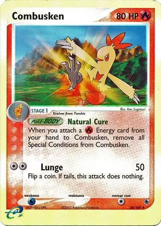 Combusken 28/109 (EX Ruby and Sapphire) - Reverse Holofoil