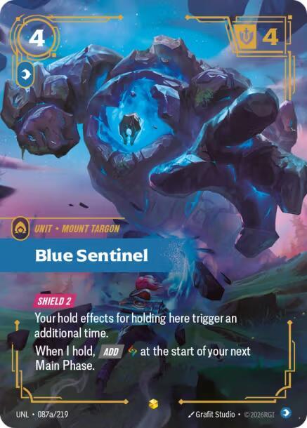 Blue Sentinel 087a/219 (Unleashed) - Foil