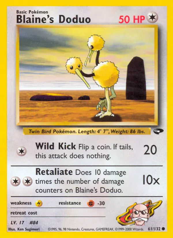 Blaine's Doduo 061/132 (Gym Challenge) - Unlimited