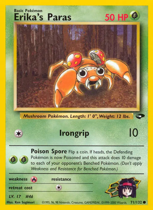 Erika's Paras 071/132 (Gym Challenge) - Unlimited