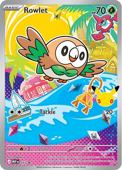Rowlet 043 (First Partner Collection 2026) - Holofoil
