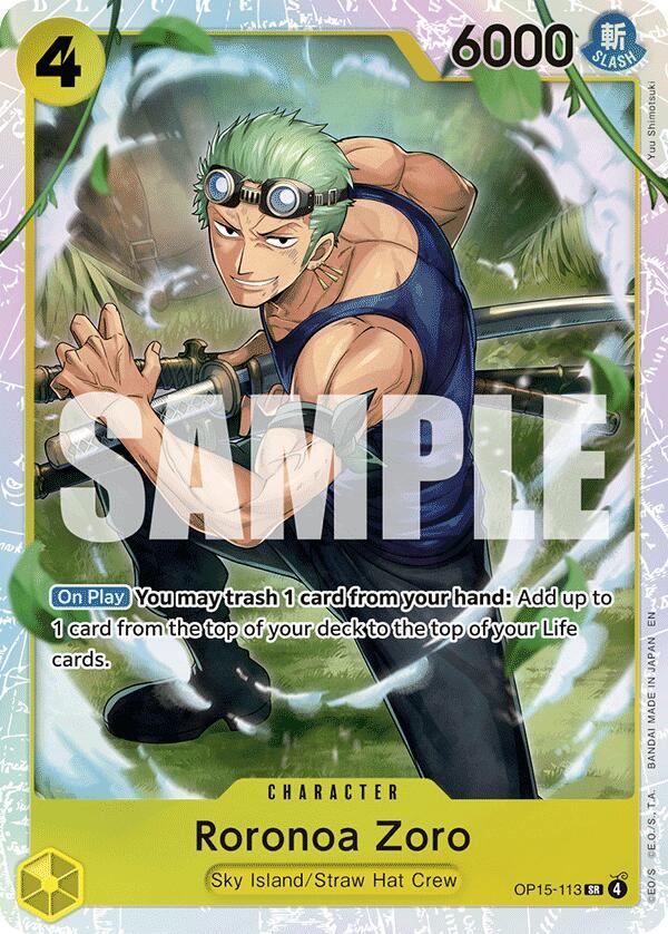 Roronoa Zoro OP15-113 (Adventure on Kami's Island) - Foil