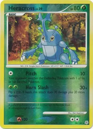 Heracross 28/130 (Diamond and Pearl) - Reverse Holofoil