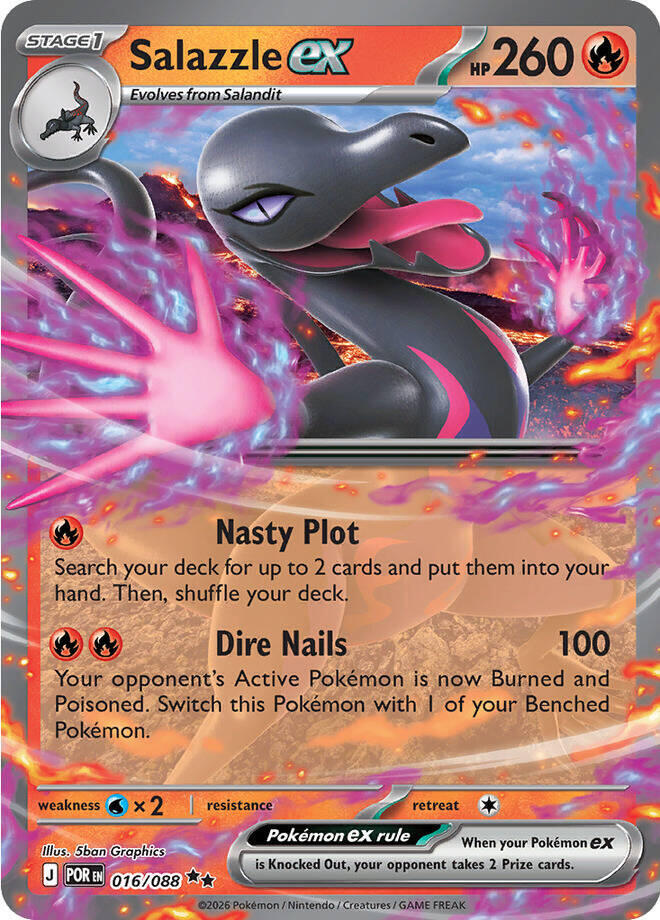 Salazzle ex 016/088 (ME03: Perfect Order) - Holofoil