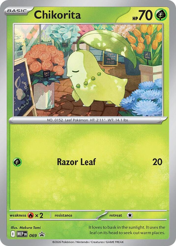 Chikorita 069 (ME: Mega Evolution Promo) - Cosmo Holofoil