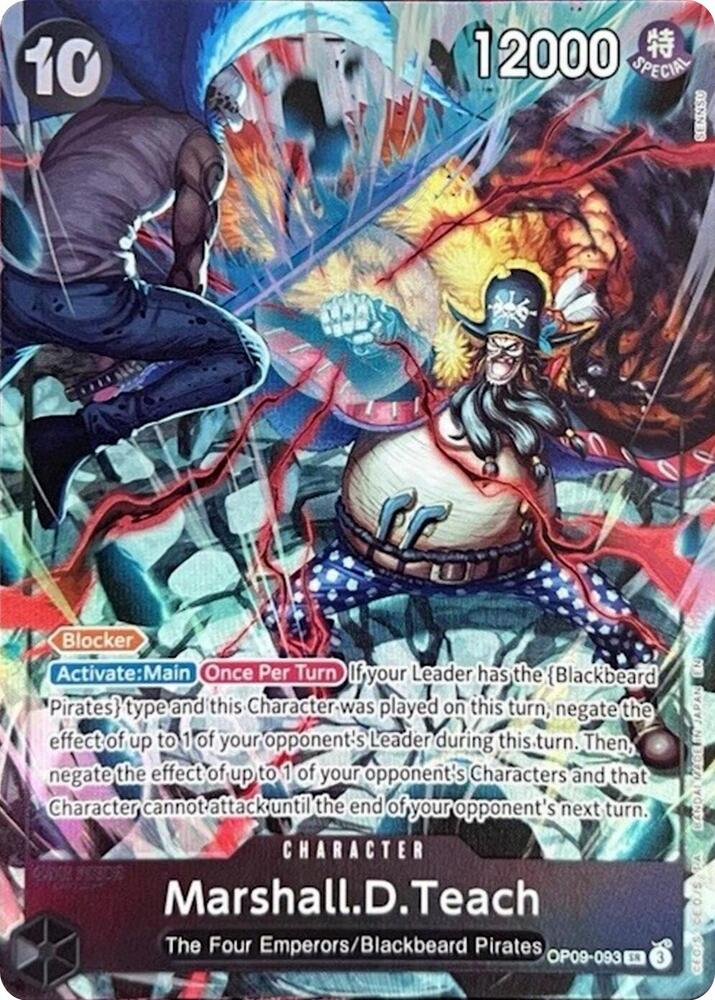 Marshall.D.Teach (2nd Anniversary) OP09-093 (One Piece Promotion Cards) - Alternate Art Foil