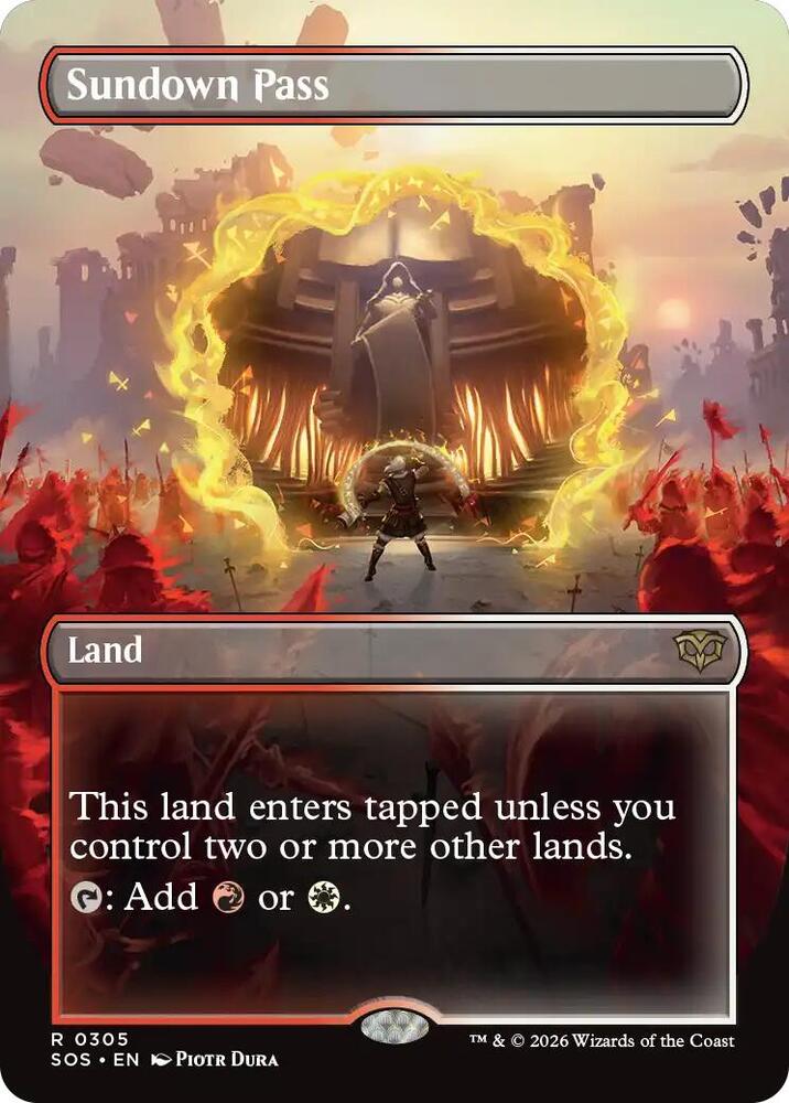Sundown Pass 305 (Secrets of Strixhaven) - Borderless Foil