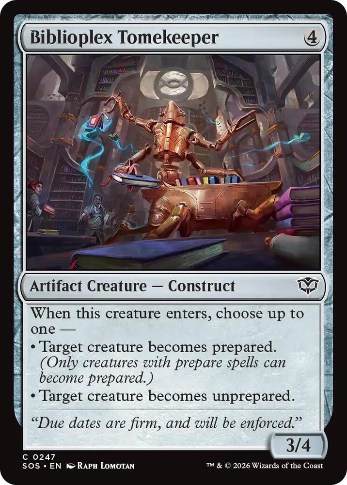 Biblioplex Tomekeeper 247 (Secrets of Strixhaven)