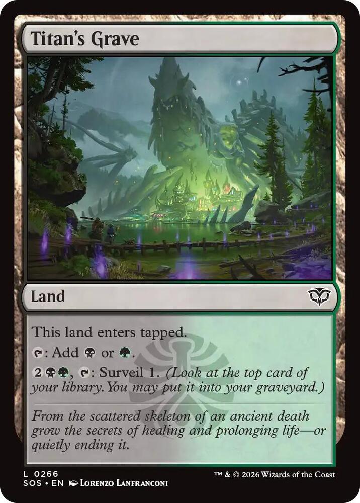 Titan's Grave 266 (Secrets of Strixhaven) - Foil