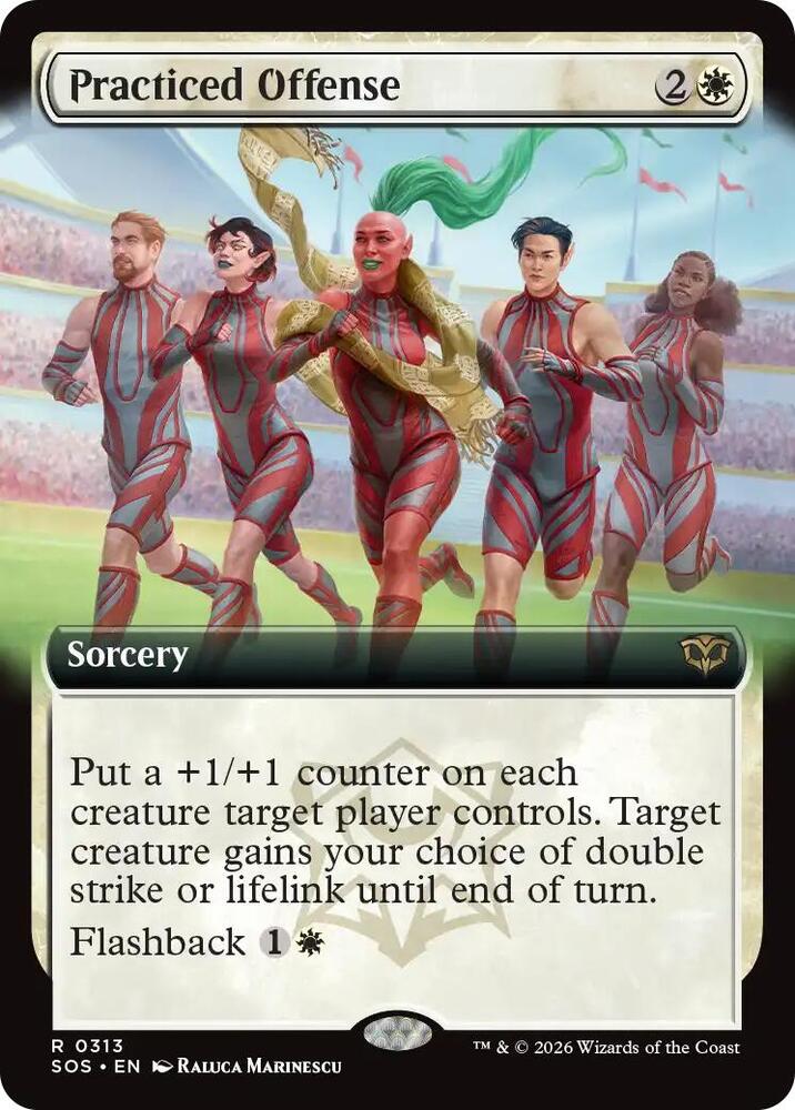 Practiced Offense 313 (Secrets of Strixhaven) - Extended Art