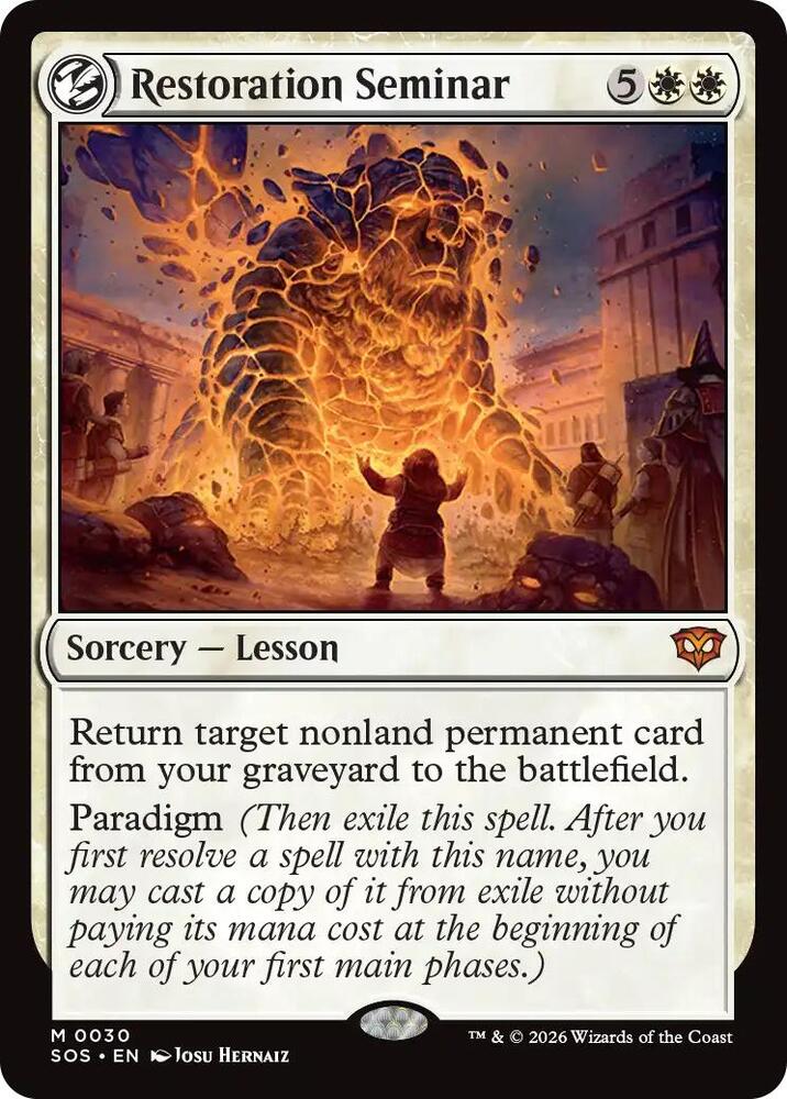 Restoration Seminar 30 (Secrets of Strixhaven) - Foil