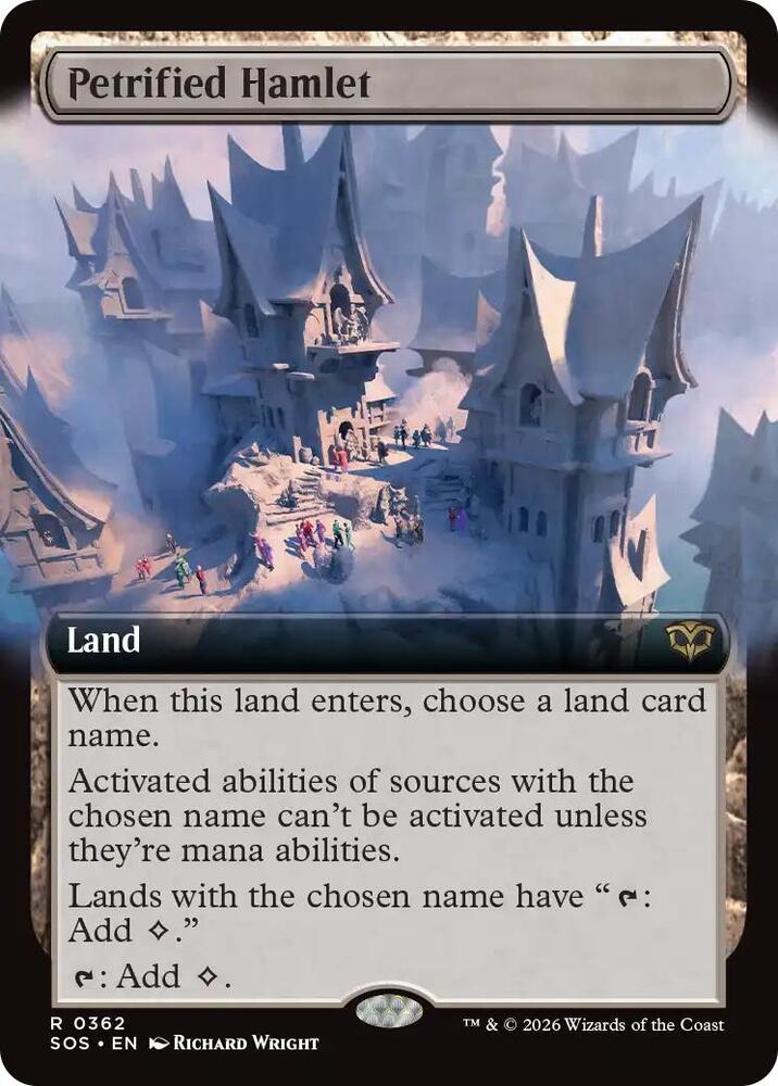 Petrified Hamlet 362 (Secrets of Strixhaven) - Extended Art Foil