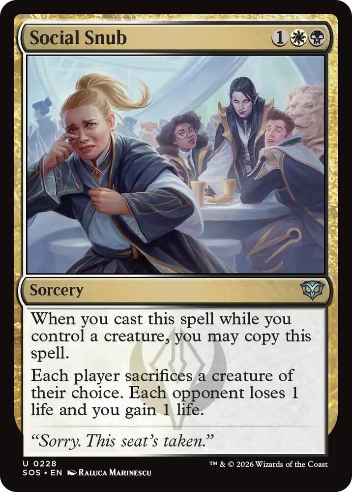 Social Snub 228 (Secrets of Strixhaven)